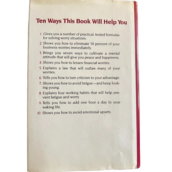 How to Stop Worrying and Start Living Hardback - Picture 2 of 5